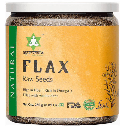 Ayurvedix Flax Raw Seeds - Classic Derma