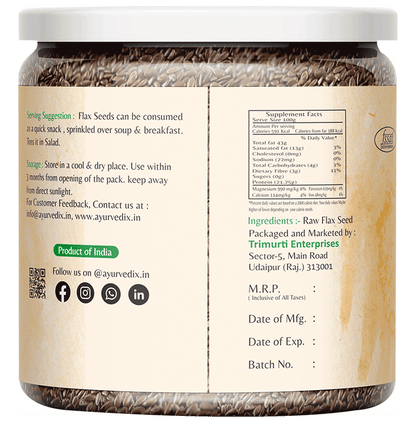 Ayurvedix Flax Raw Seeds