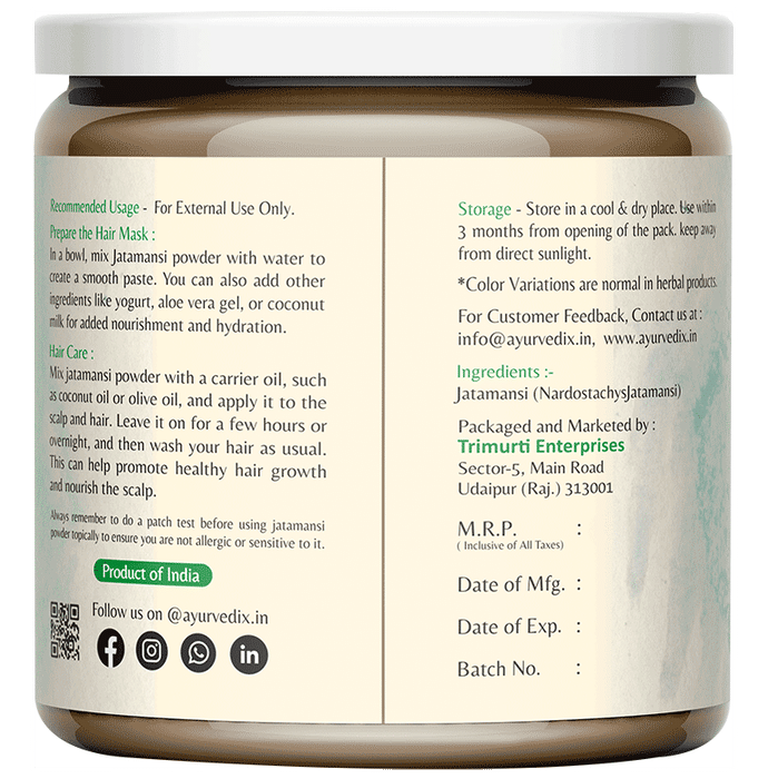 Ayurvedix JataMansi Powder