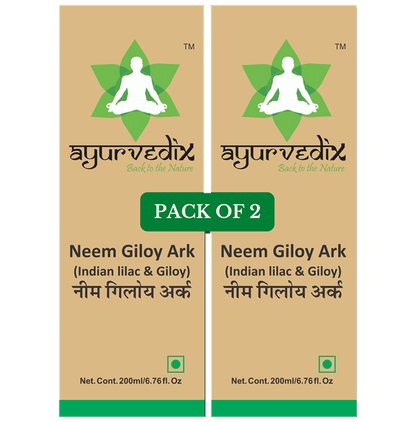 Ayurvedix Neem Giloy Ark (200ml Each) - Classic Derma