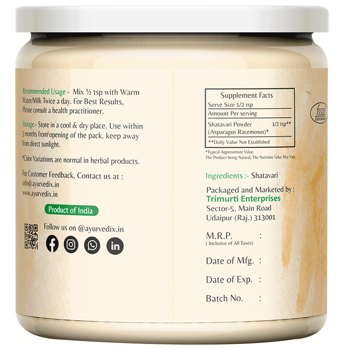 Ayurvedix Shatavari Powder