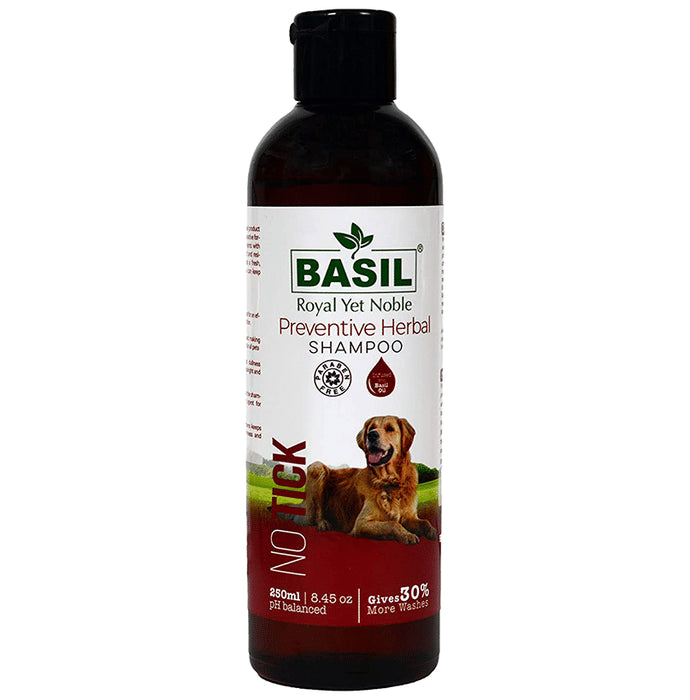 Basil No Tick Preventive Herbal Shampoo - Classic Derma