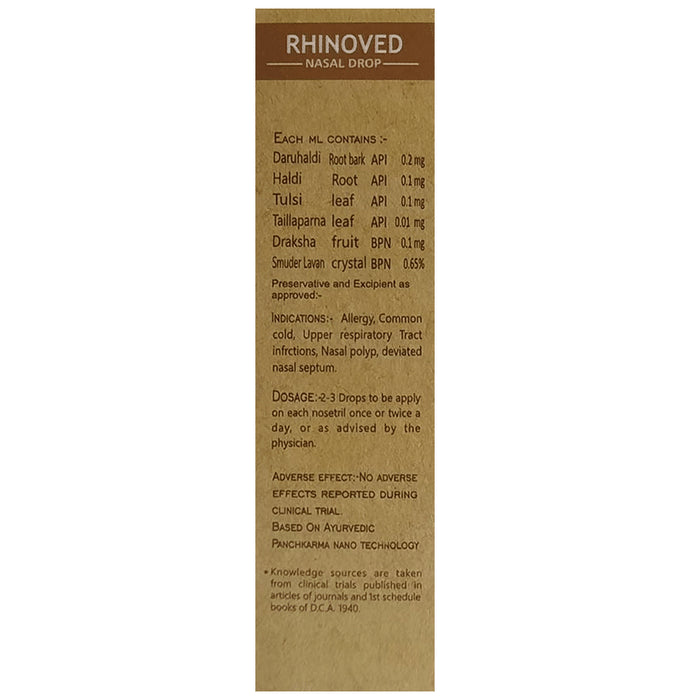 Ayurvidhan Rhinoved Nasal Drops
