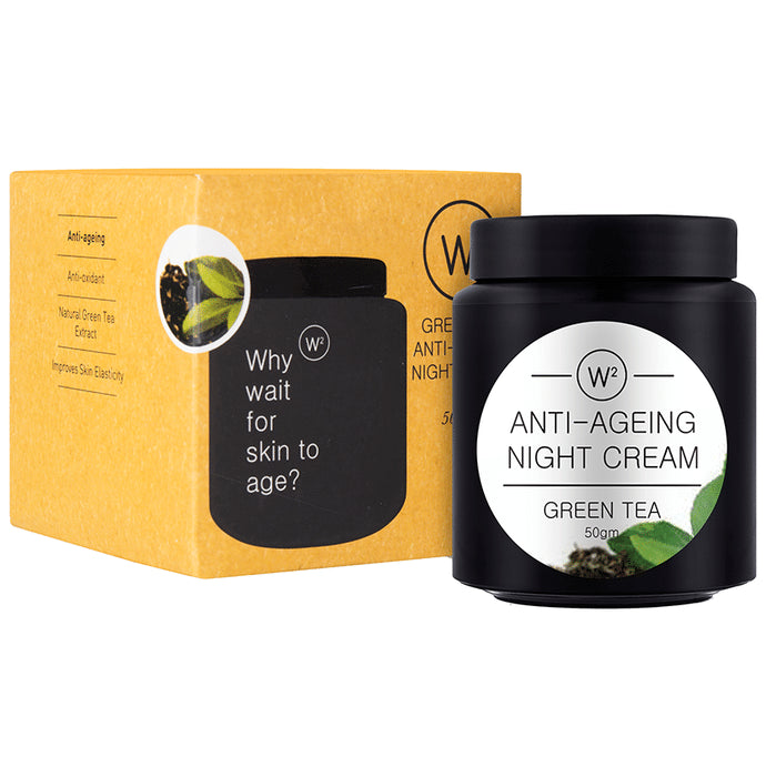 W2 Night Cream Anti-Ageing Green Tea - Classic Derma