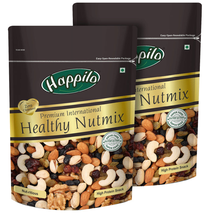 Happilo Premium International Healthy Nutmix (200gm Each) - Classic Derma