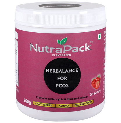 NutraPack Herbalance For PCOS (250gm Each) Powder Strawberry - Classic Derma