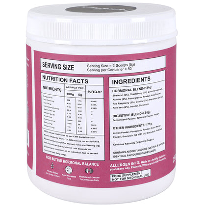 NutraPack Herbalance For PCOS (250gm Each) Powder Strawberry
