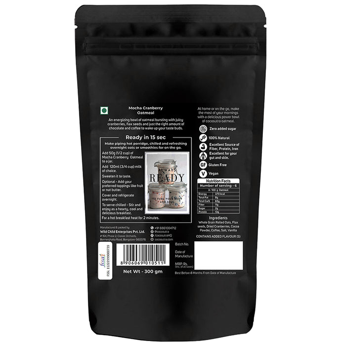 Cocosutra Oatmeal Mocha Cranberry