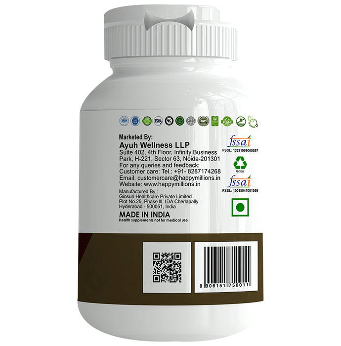 Happy Millions Arjuna Tablet | Cardio Protector & Healthy Heart |