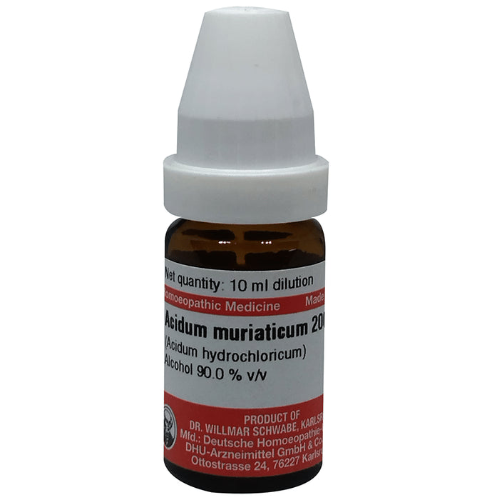 Dr Willmar Schwabe Germany Acidum Muriaticum Dilution 200 - Classic Derma