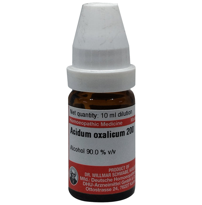 Dr Willmar Schwabe Germany Acidum Oxalicum Dilution 200 - Classic Derma