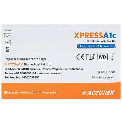 Accurex Xpress A1c Glycohemoglobin Test Kit