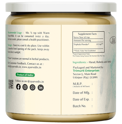 Ayurvedix Triphala Powder