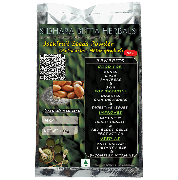Sidhara Betta Herbals Artocarpus Heterophyllus Jackfruit Seeds Powder - Classic Derma