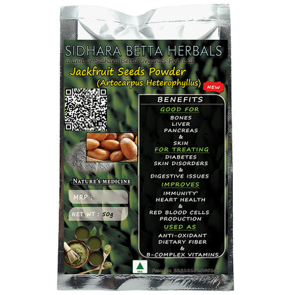 Sidhara Betta Herbals Artocarpus Heterophyllus Jackfruit Seeds Powder - Classic Derma
