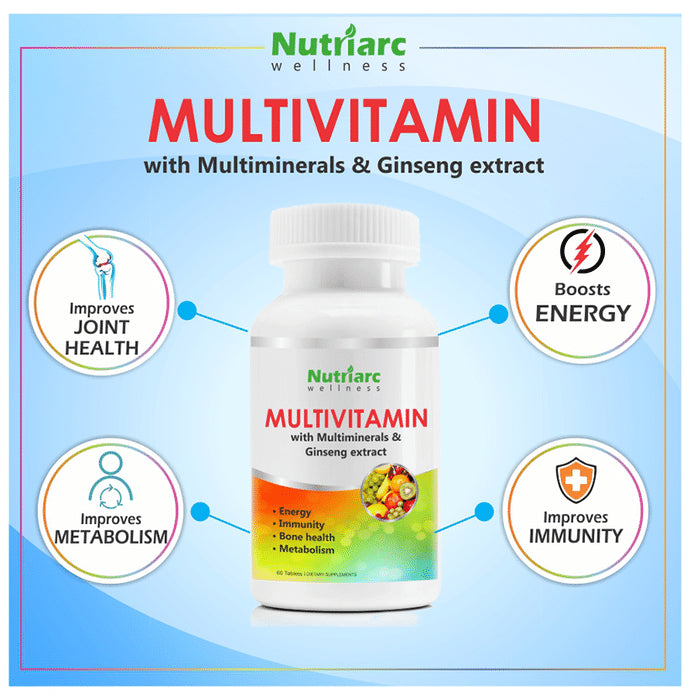Nutriarc Wellness Multivitamin with Multiminerals & Ginseng Extract Tablet