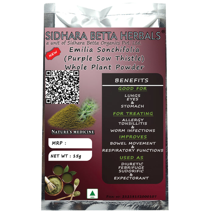 Sidhara Betta Herbals Emilia Sonchifolia Whole Plant Powder - Classic Derma