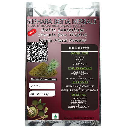 Sidhara Betta Herbals Emilia Sonchifolia Whole Plant Powder - Classic Derma