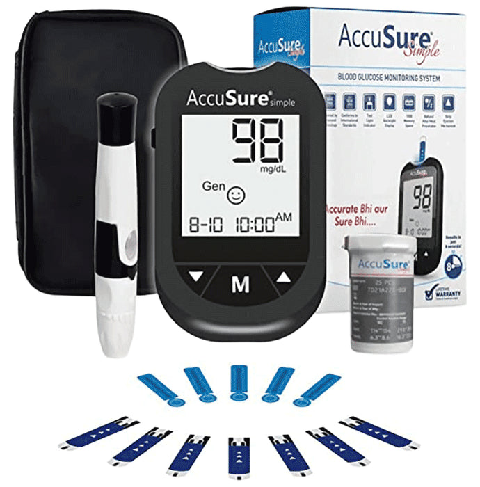 Accusure Simple Glucometer Kit - Classic Derma