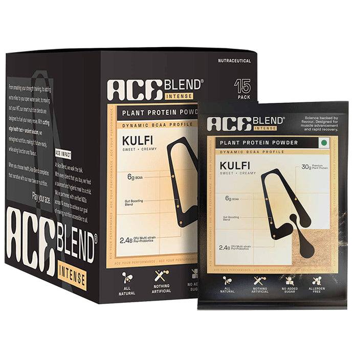 Ace Blend Intense 30g Vegan Plant Protein Powder with BCAA Kulfi