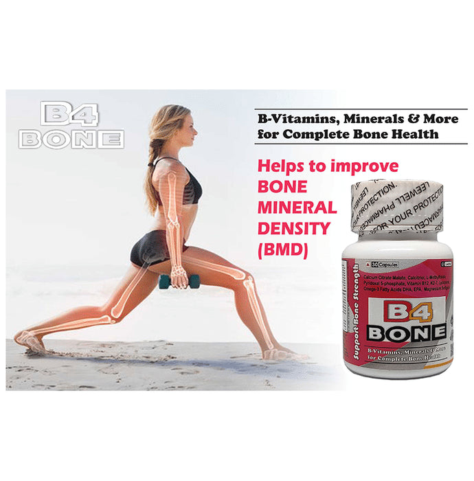 B4 Bone Mineral Density (BMD), Osteoporosis & Bone Strength Vitamins Supplement Softgel Capsule
