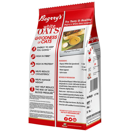Bagrry's White Oats for Weight Management & Cholesterol Reduction
