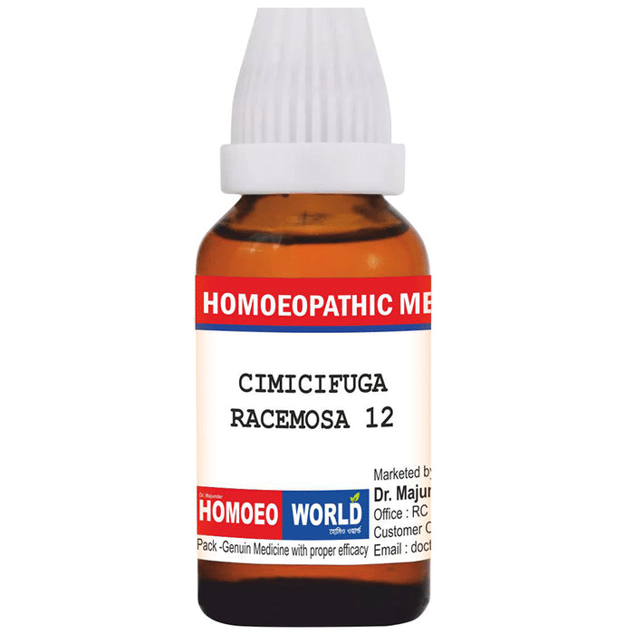 Dr. Majumder Homeo World Cimicifuga Racemosa Dilution(30ml Each) 12 CH - Classic Derma