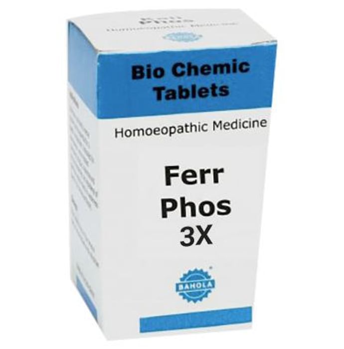 Bahola Ferr Phos Biochemic Tablet 3X - Classic Derma