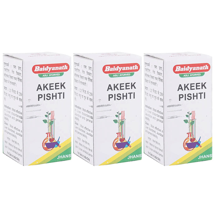 Baidyanath (Jhansi) Akeek Pishti Powder (10gm Each) - Classic Derma