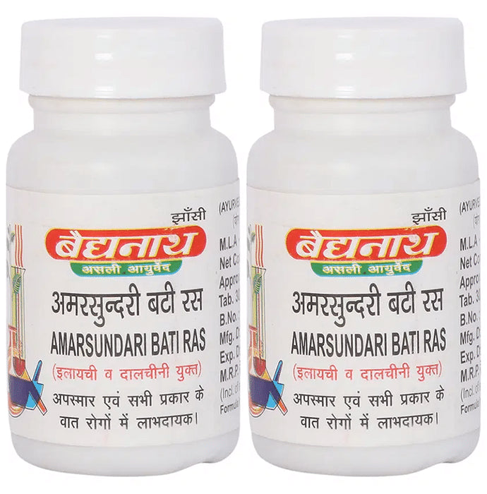 Baidyanath (Jhansi) Amarsundari Bati Ras Tablet (40 Each) - Classic Derma