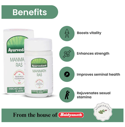 Baidyanath (Jhansi) Ayurvedant Manmath Ras Tablet