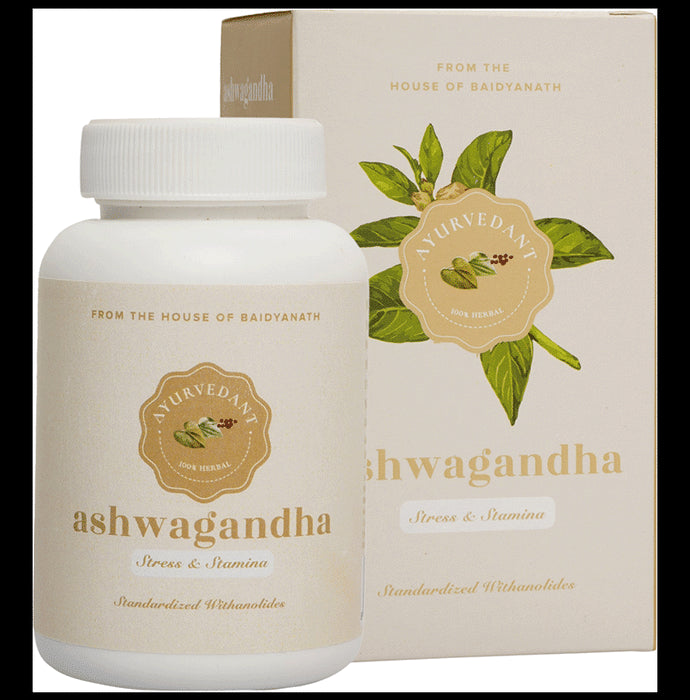 Baidyanath (Jhansi) Ayuvedant Ashwagandha Tablet - Classic Derma