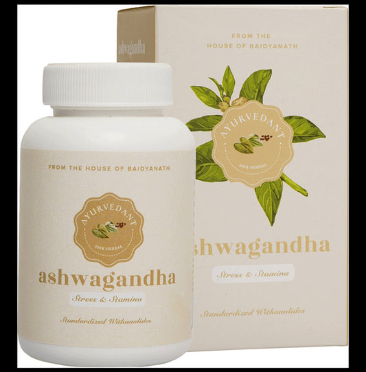 Baidyanath (Jhansi) Ayuvedant Ashwagandha Tablet - Classic Derma