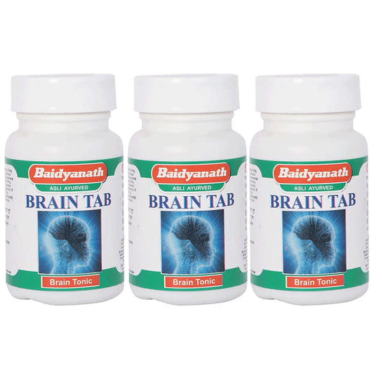 Baidyanath (Jhansi) Brain Tab Tablet (50 Each) - Classic Derma