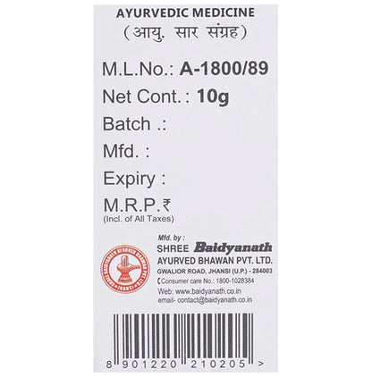 Baidyanath (Jhansi) Chonsath Prahari Pipal Bhasma (10gm Each)