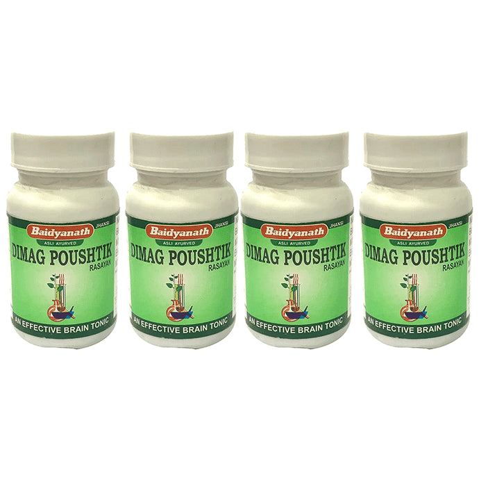 Baidyanath (Jhansi) Dimag Poushtik Rasayan Tablet (50 Each) - Classic Derma