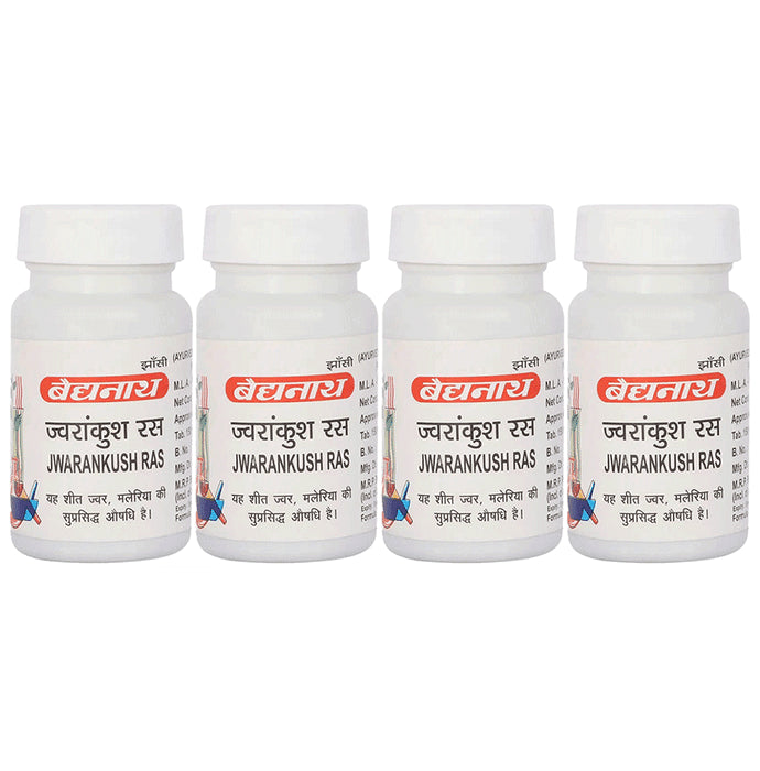 Baidyanath (Jhansi) Jwarankush Ras Tablet (80 Each) - Classic Derma