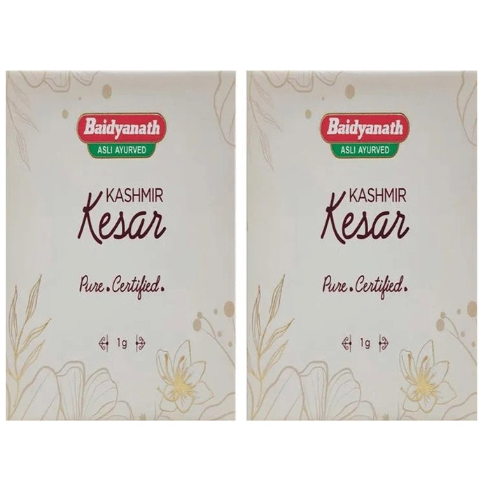 Baidyanath (Jhansi) Kashmir Kesar (1gm Each) - Classic Derma