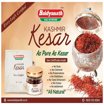 Baidyanath (Jhansi) Kashmir Kesar (1gm Each)