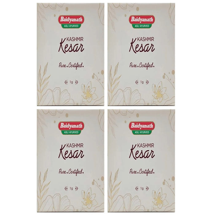 Baidyanath (Jhansi) Kashmir Kesar (1gm Each) - Classic Derma