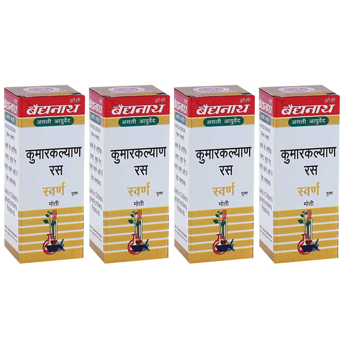 Baidyanath (Jhansi) Kumarkalyan Ras with Gold Pearl Tablet (10 Each) - Classic Derma