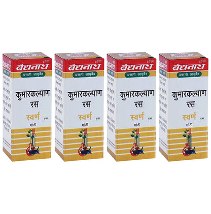 Baidyanath (Jhansi) Kumarkalyan Ras with Gold Pearl Tablet (10 Each) - Classic Derma