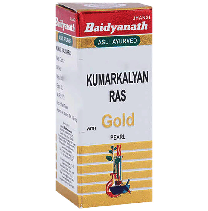 Baidyanath (Jhansi) Kumarkalyan Ras with Gold Pearl Tablet (10 Each)