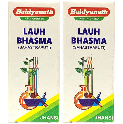 Baidyanath (Jhansi) Lauh Bhasma Sahastraputi Powder(1gm Each) - Classic Derma