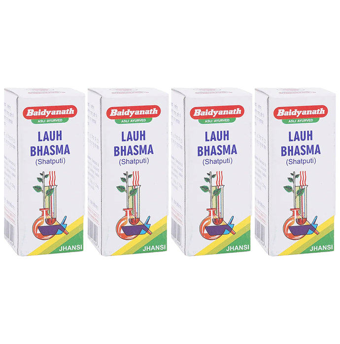 Baidyanath (Jhansi) Lauh Bhasma Shatputi (2.5gm Each) - Classic Derma
