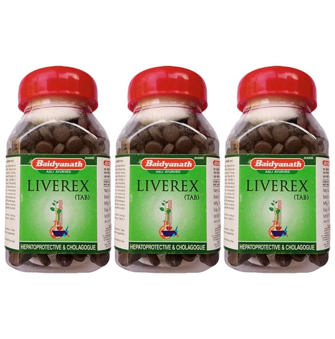 Baidyanath (Jhansi) Liverex Tablets(500 Each) - Classic Derma