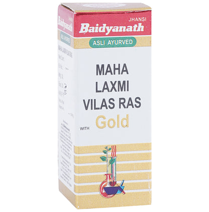 Baidyanath (Jhansi) Maha Laxmi Vilas Ras with Gold Tablet - Classic Derma