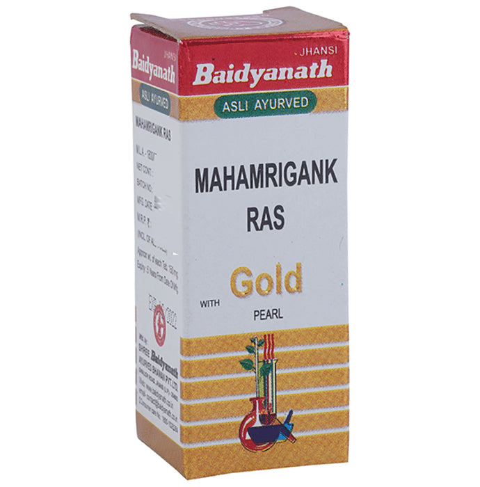 Baidyanath (Jhansi) Mahamrigank Ras with Gold Pearl Tablet - Classic Derma