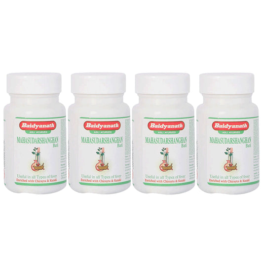 Baidyanath (Jhansi) Mahasudarshanghan Bati Tablet (40 Each) - Classic Derma