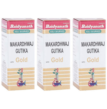 Baidyanath (Jhansi) Makardhwaj Gutika Tablet(2.5 gm Each) - Classic Derma
